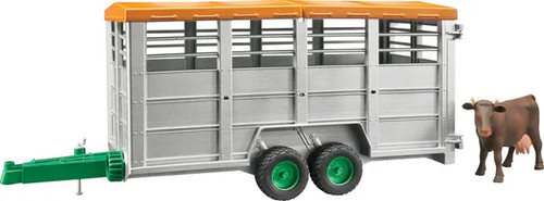 Bruder cattle trailer 1 - trailer, cow