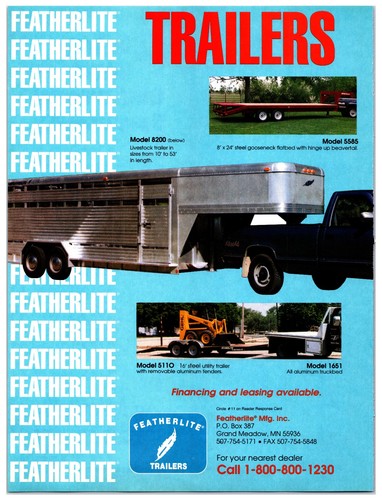 1992 featherlite cattle - featherlite,